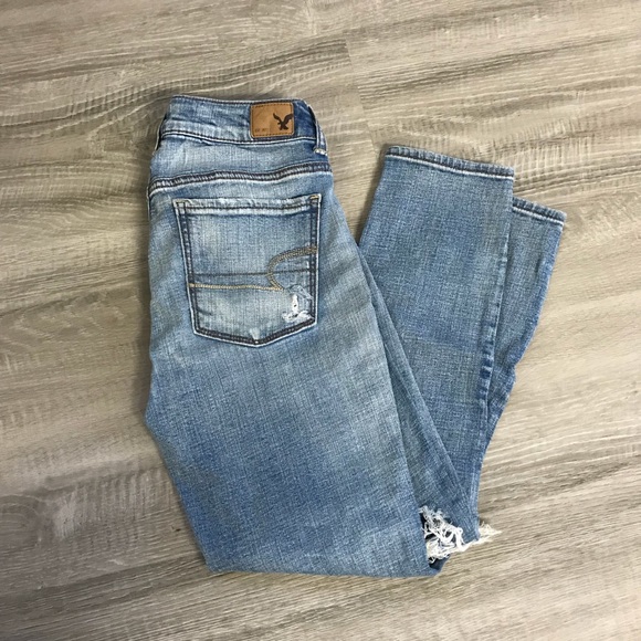 SOLD - AE high rise crop jeggings - Picture 4 of 5